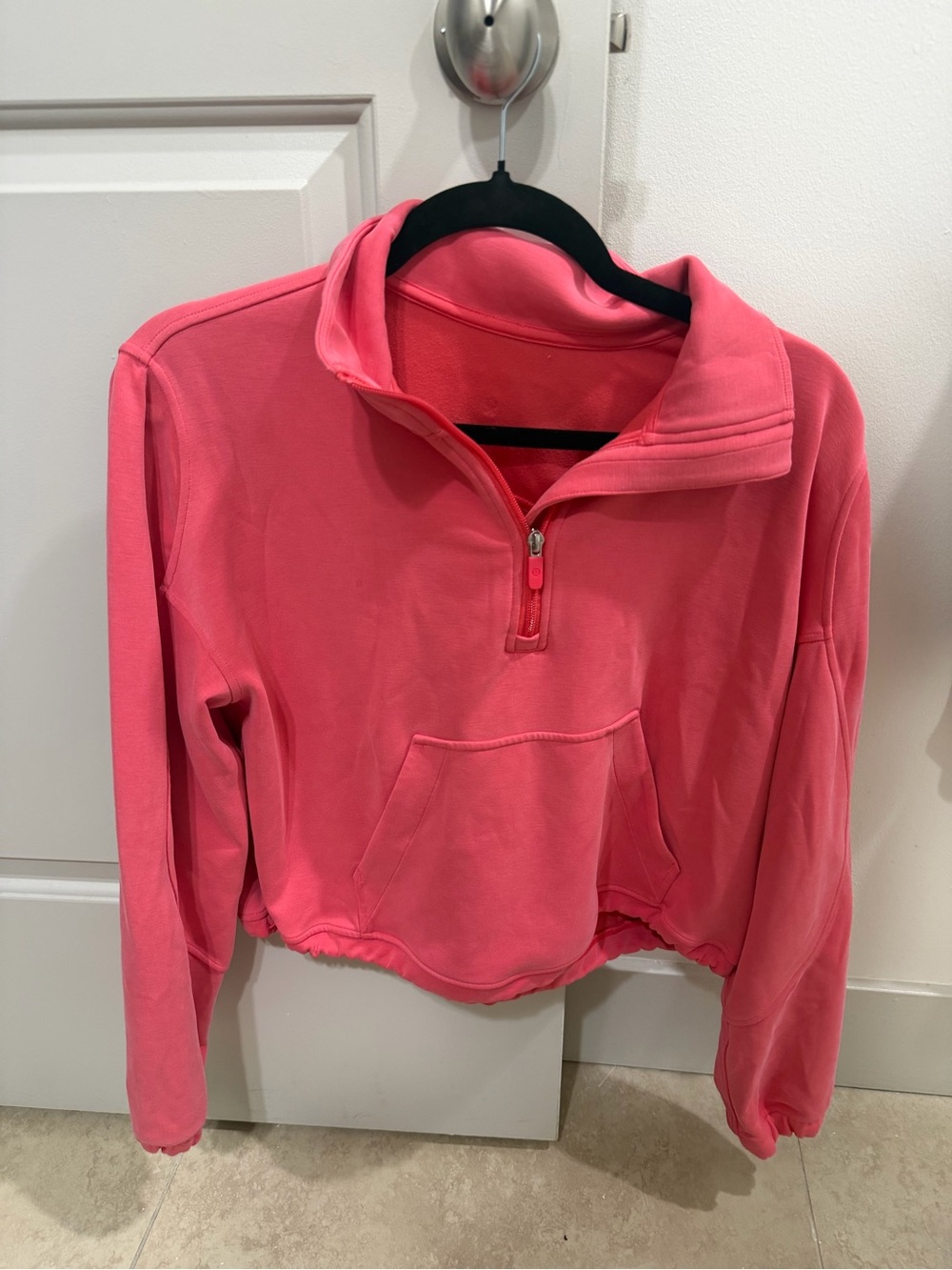 Lulu Lemon Pink Size 8 Softstreme Half Zip Sweatshirt. 💕⚡️